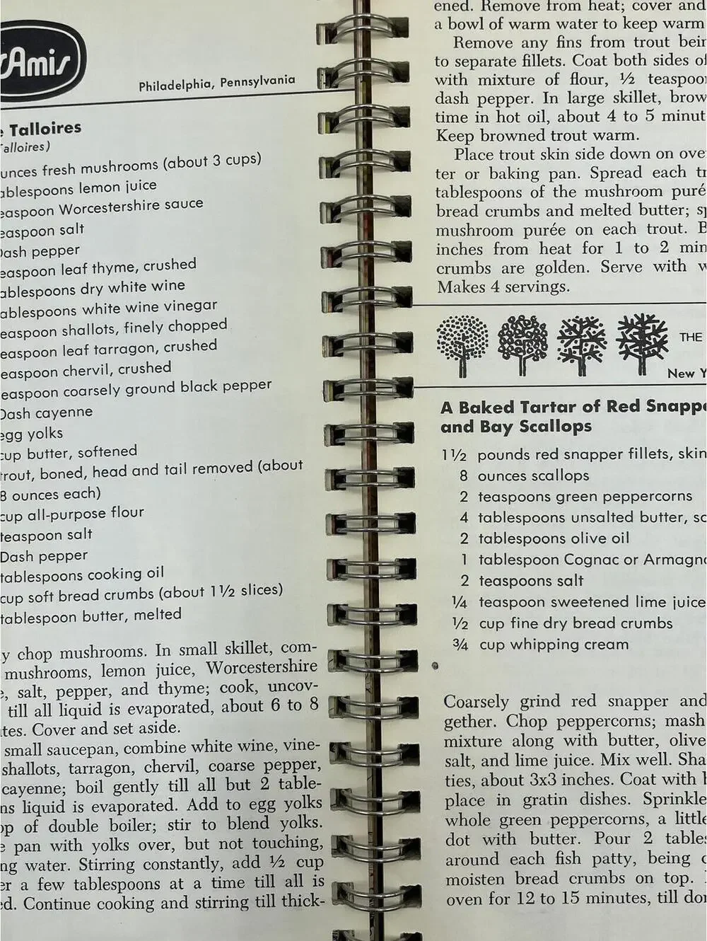 Vintage 1978 Cookbook: 100 Restaurant Recipes, Spiral Bound